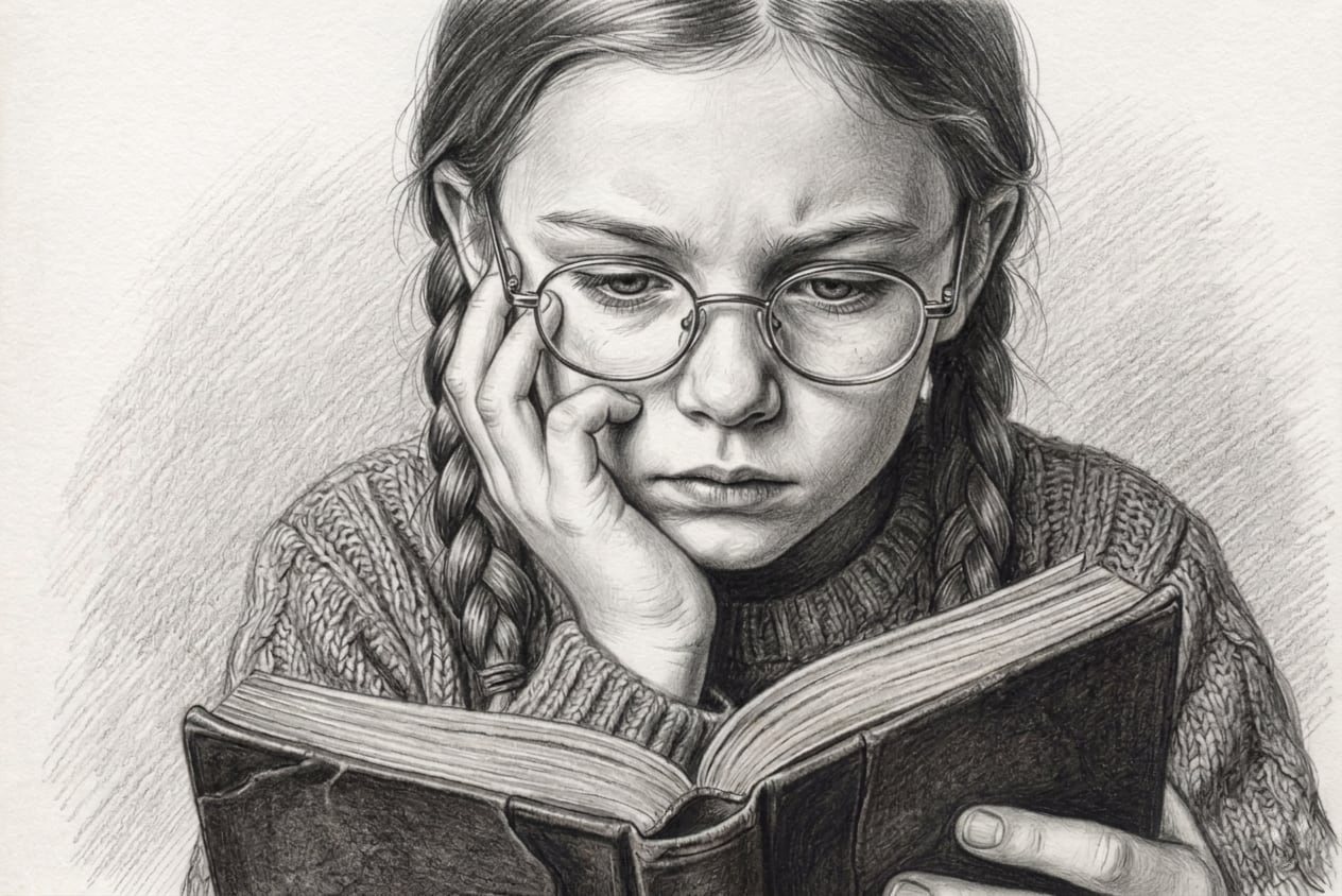 Dessin montrant une jeune fille... solitude génération Z